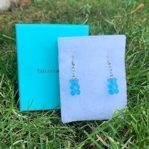 3/$25 Handmade Blue Gummy Bear Earrings